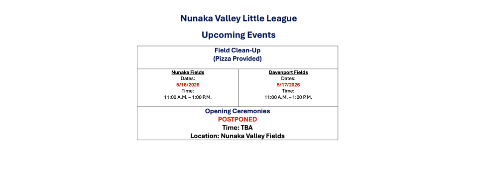 Upcoming Events